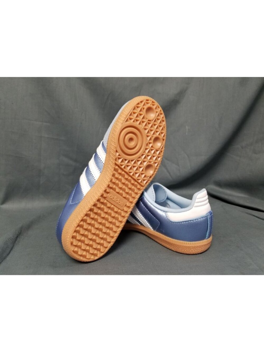 Adidas Samba OG C (PS) Metallic Blue/White/Gum KK2343 Girls Size 11 NEW IN BOX - Picture 2 of 11